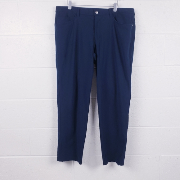 Lululemon ABC Pant Classic Navy Blue Warpstreme Men's‎ Size 36/ 32